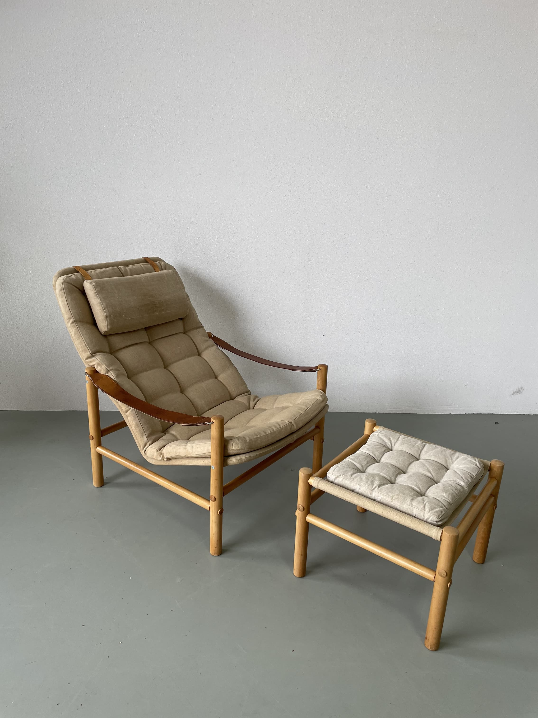 Safari chair & ottoman by Bror Boije for Dux