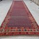 Vintage Turkish hallway rug 112x405 cm