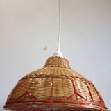 Vintage rattan ceiling light