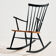Rocking chair in beech by Roland Rainer for Hagafors