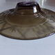 Art deco smoked glass dish or cup