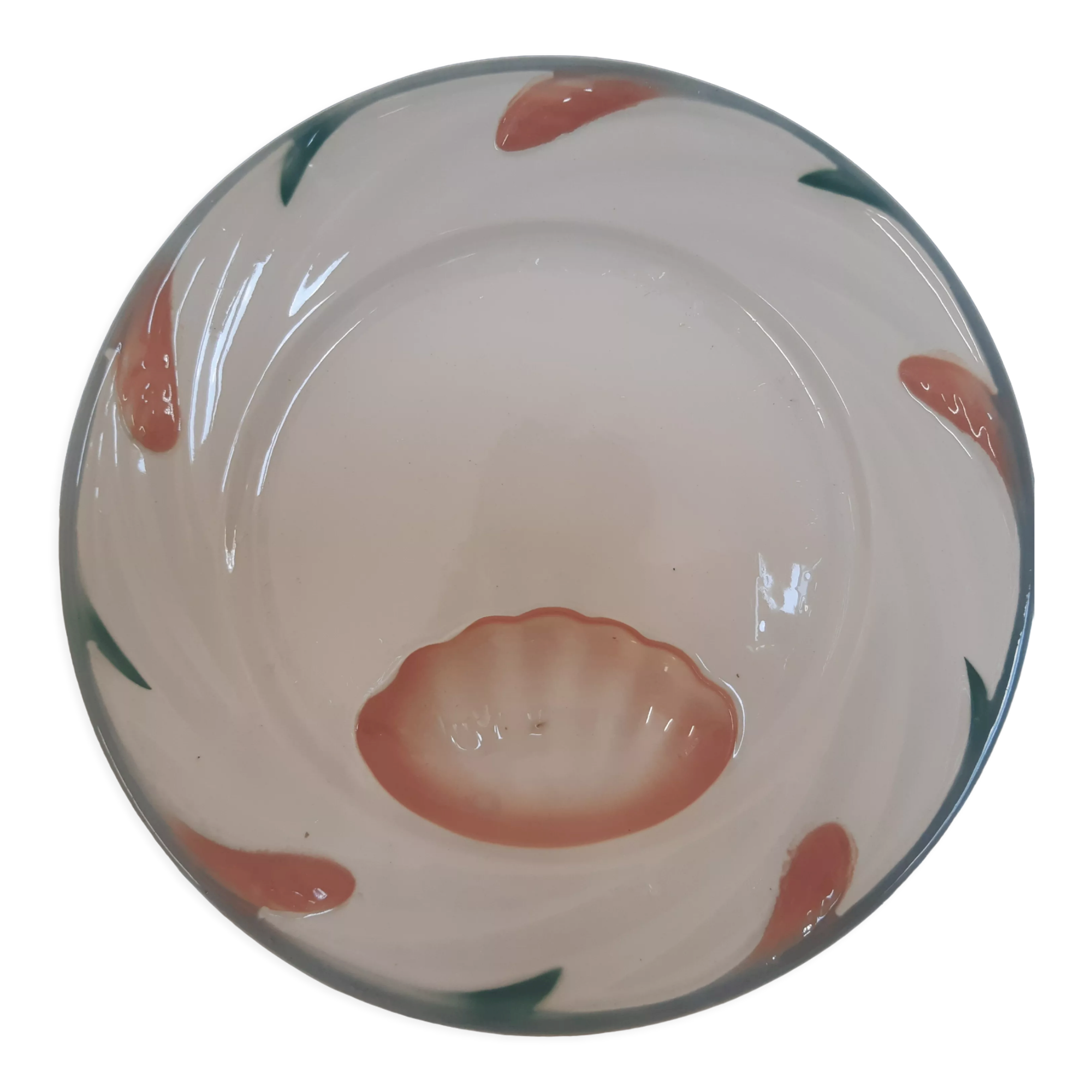 Set 1 course and 6 asparagus plates - DIGOIN SARREGUEMINES