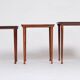 Nest Tables in Rosewood by Møbel Intarsia, Denmark, 1960s, Set of 3