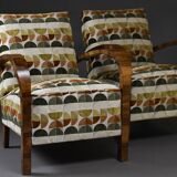 Pair of Art Deco armchairs, 1930s–1940s