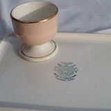 6 Egg cups on vintage Villeroy & Boch tray