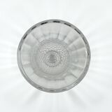 Arques crystal vase with diamond point pattern 60s 70s crystal vase