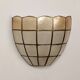 Pair of mother-of-pearl wall lights