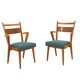 Pair of vintage Czechoslovak chairs in bent wood by Jitona, 1970s.