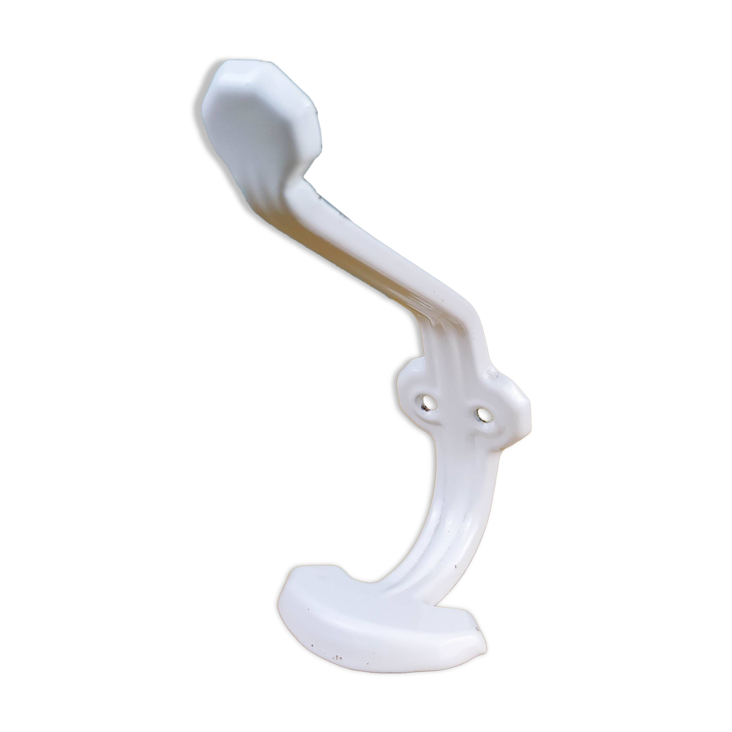 White metal coat rack