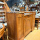 Art Deco buffet in carved walnut, marble and large mirror – 1930s
