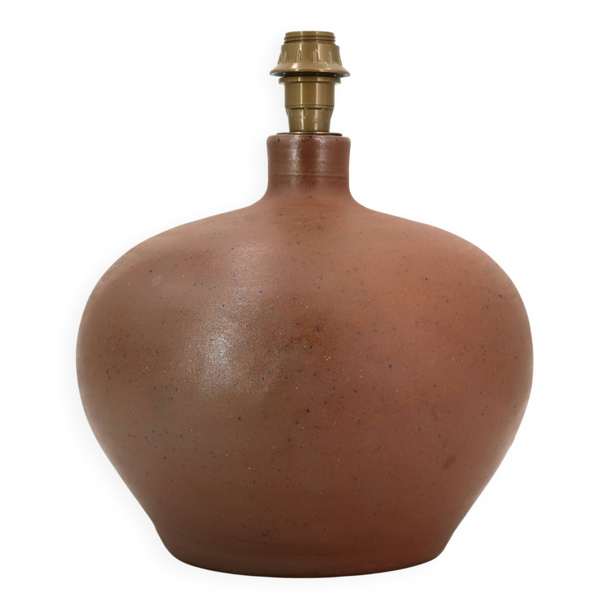 Impressive pyrite stone lamp by Georges Robin, ceramic from the 1960s.