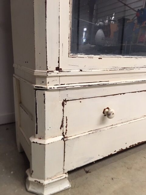 Old mahogany patinated bookcase