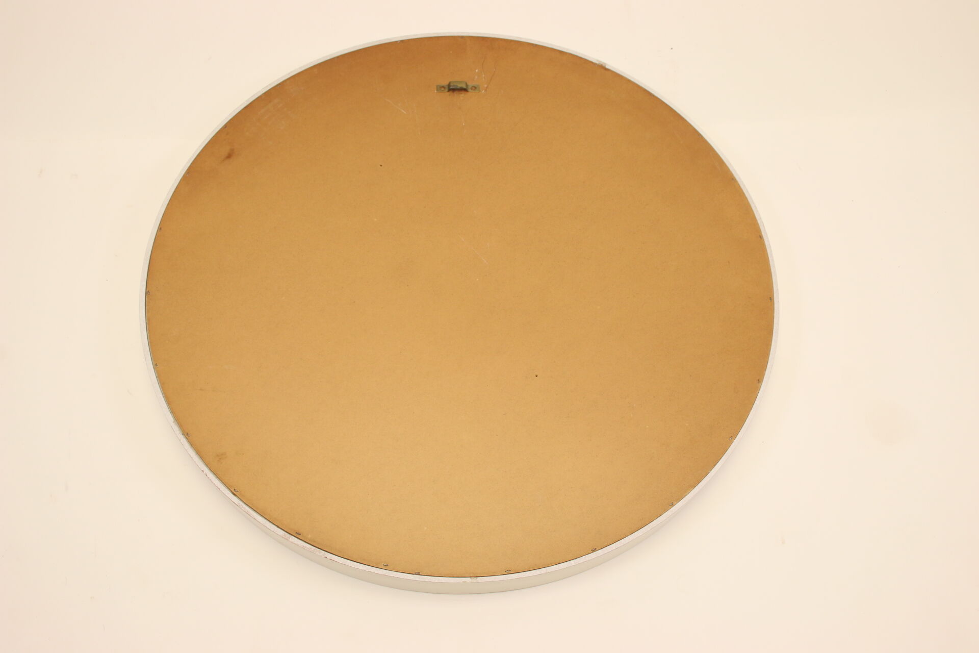 Vintage round white mirror 1960s