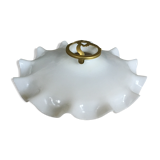 Old opalin glass lampshade