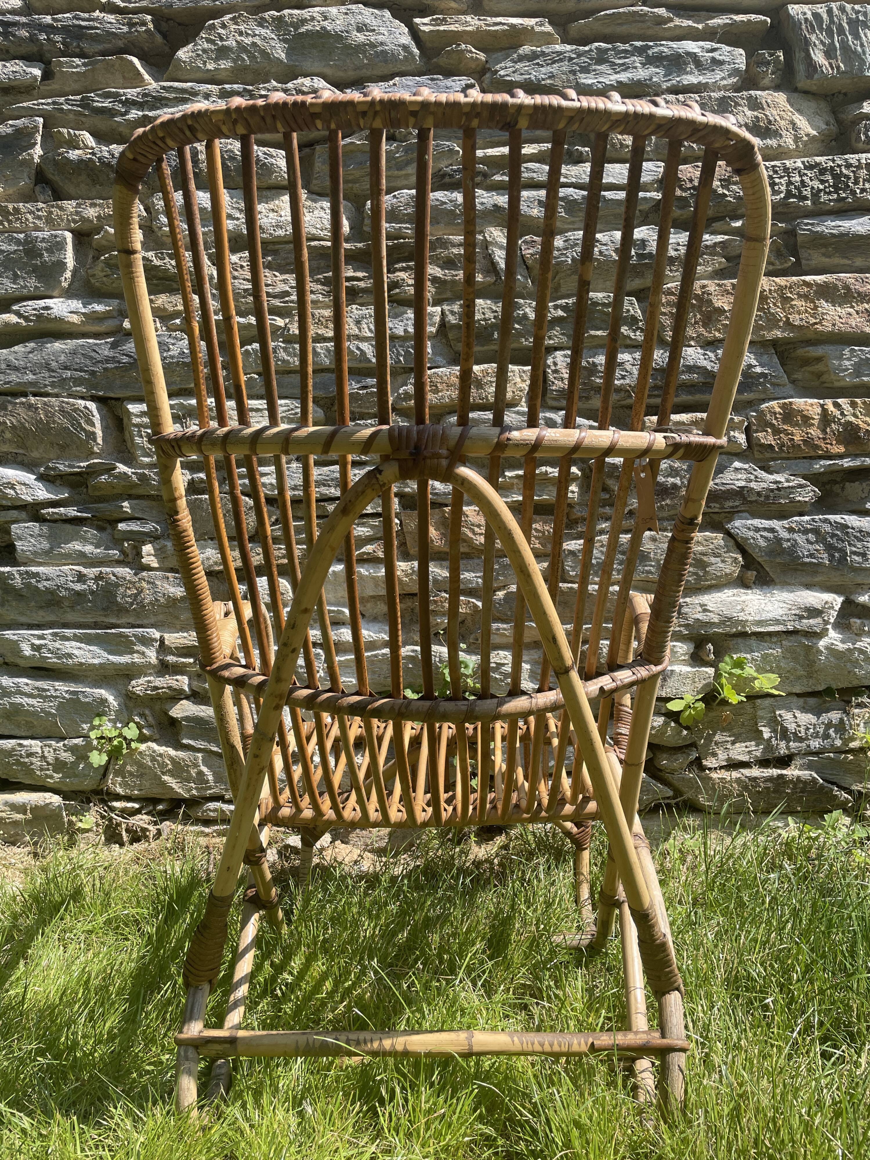 Adult rattan armchair