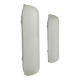Pair of vintage oblong opaline wall lights, France 1970