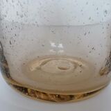 Blistered and blown glass jar