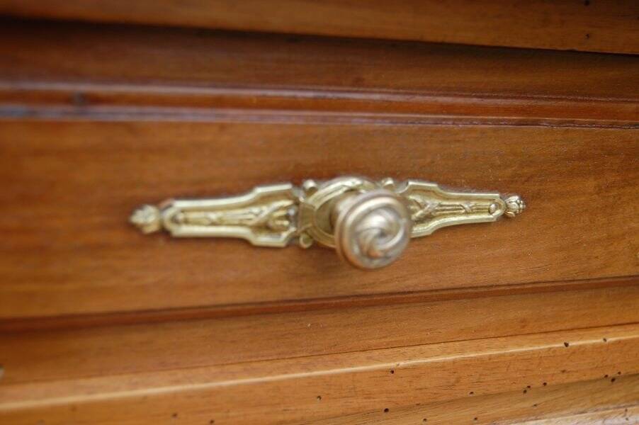 Napoleon III period tiered walnut desk from the 19th century