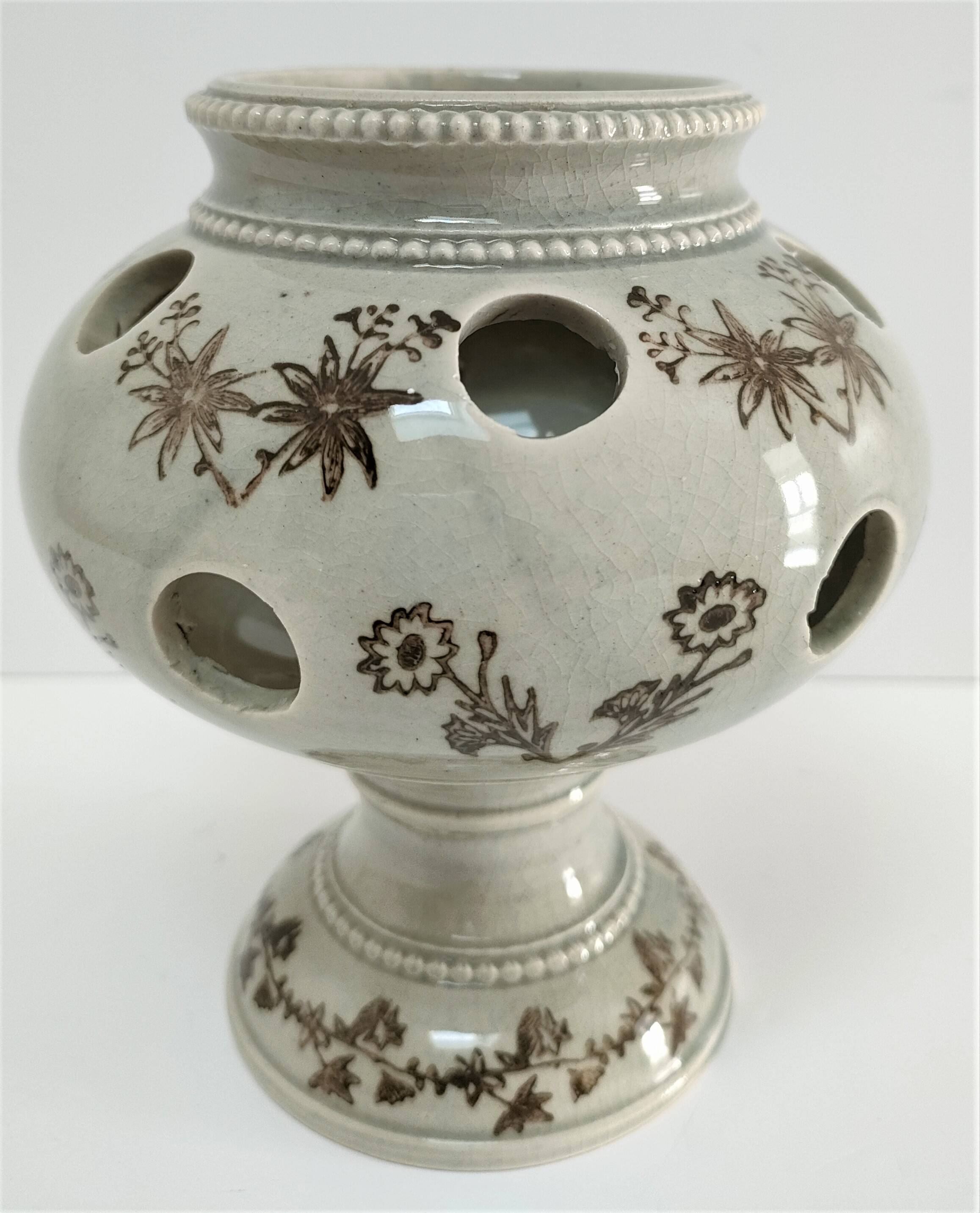 Three Saint-Uze ceramic tealight candle holders, early 20th century