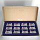 Lot de 12 couverts vintage en porcelaine française repose jolie décoration florale 4430