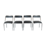 Chromed vintage dining chairs 1970