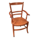 fauteuil rustique début XIXème en noyer blond