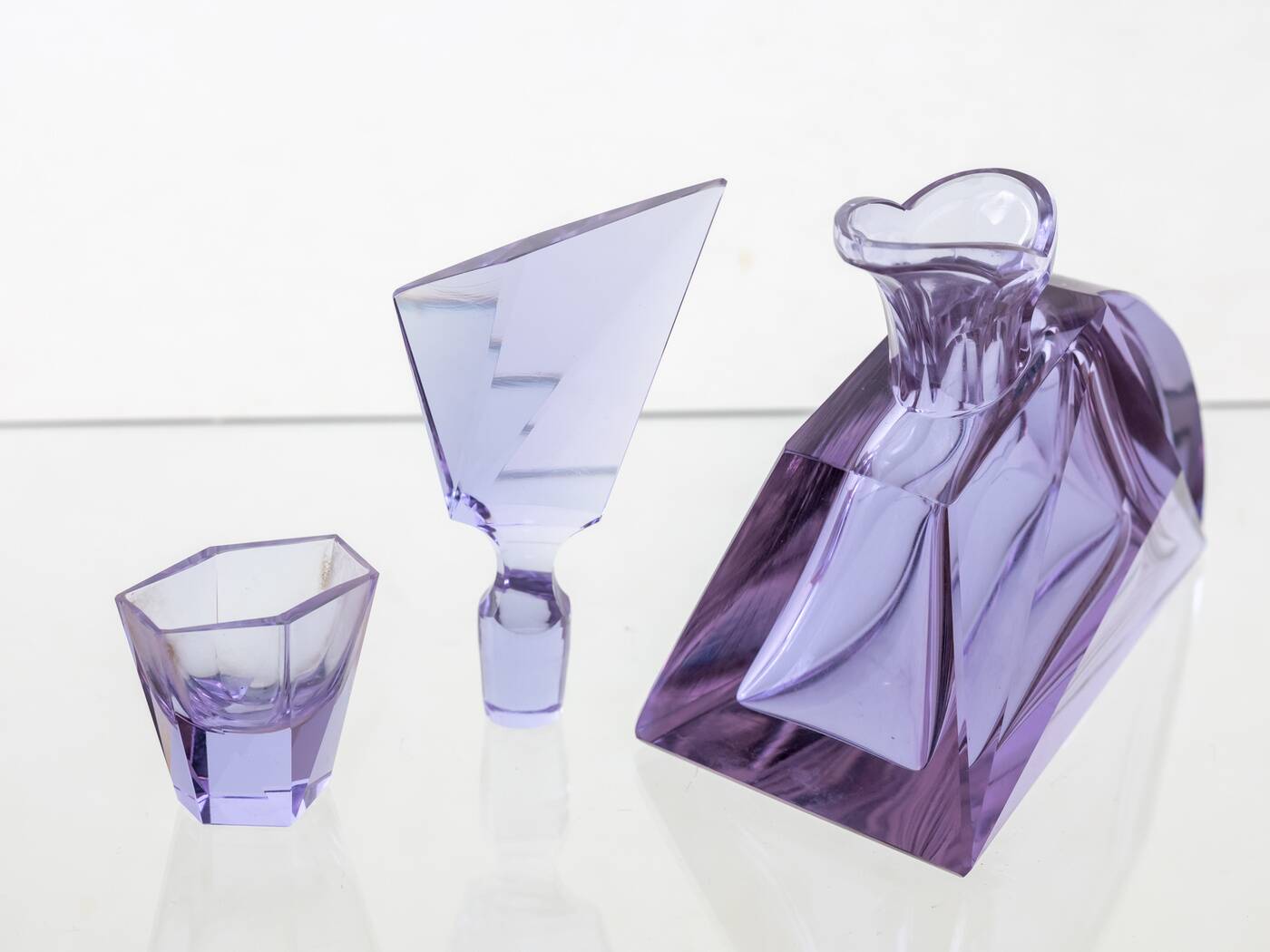 Moser Liqueur Set, 1920s, Bohemia