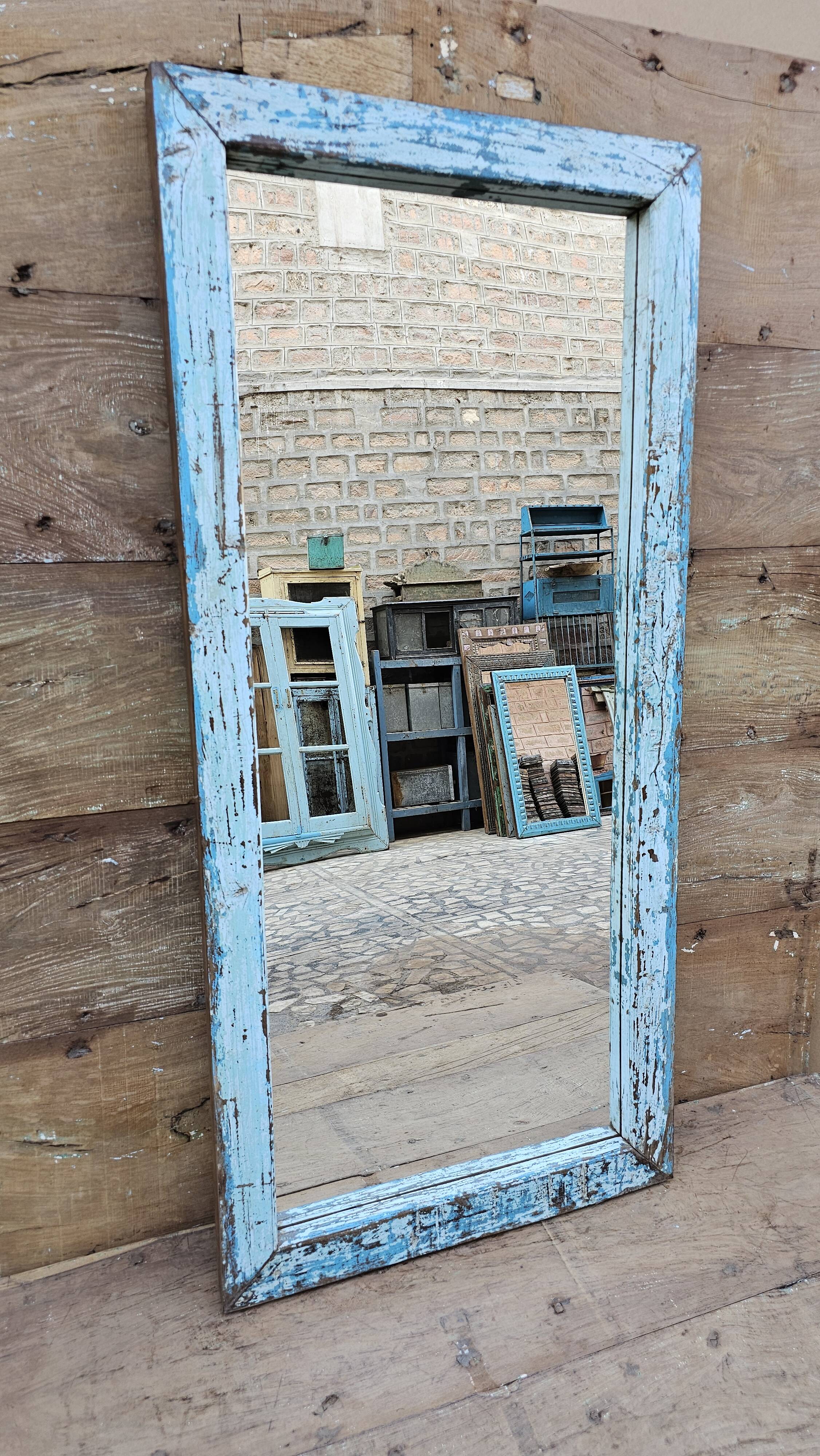 Teak mirror from Burma