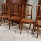 Set of 6 caned Regency/Louis XV chairs