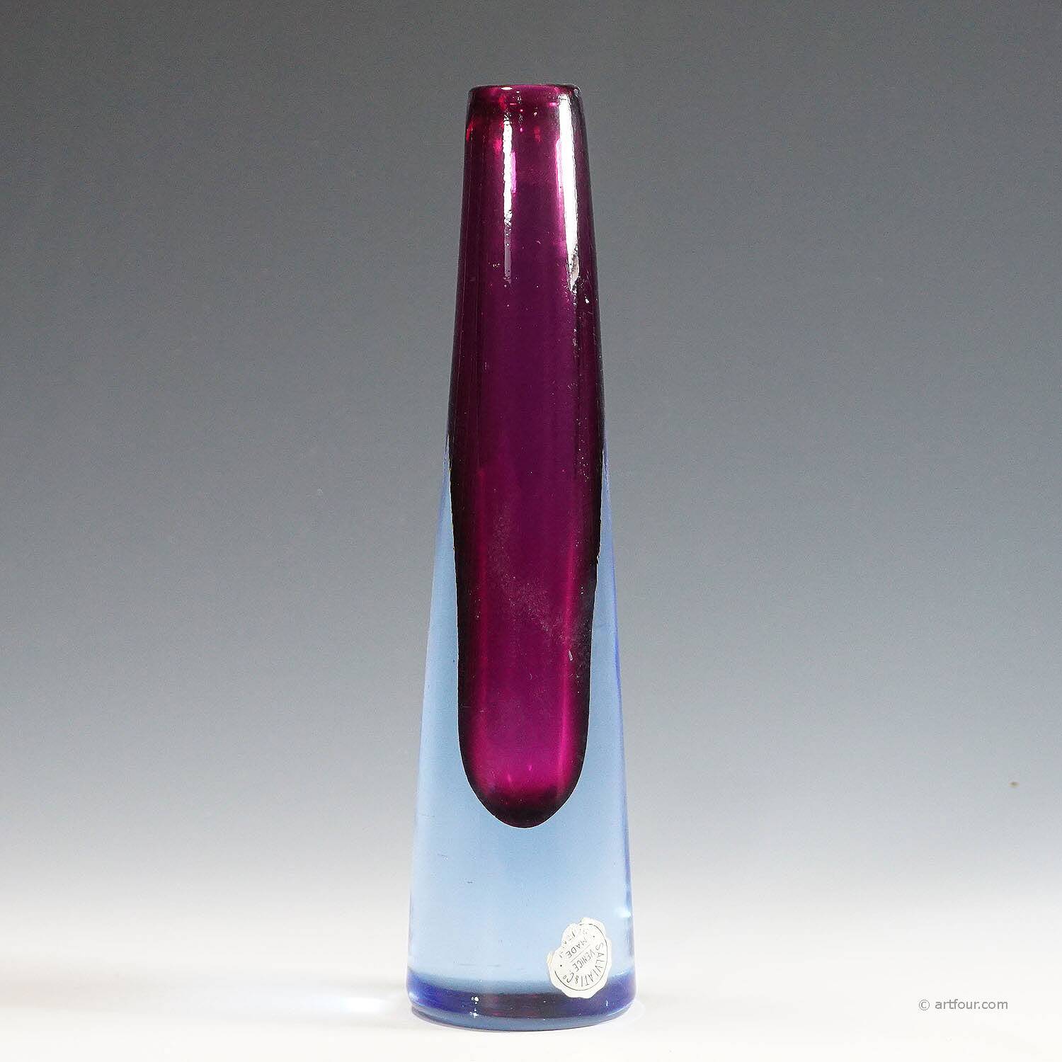 Vintage Murano glass vase by Salviati & Co. circa 1960