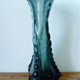 Vintage biot style bubbled glass vase