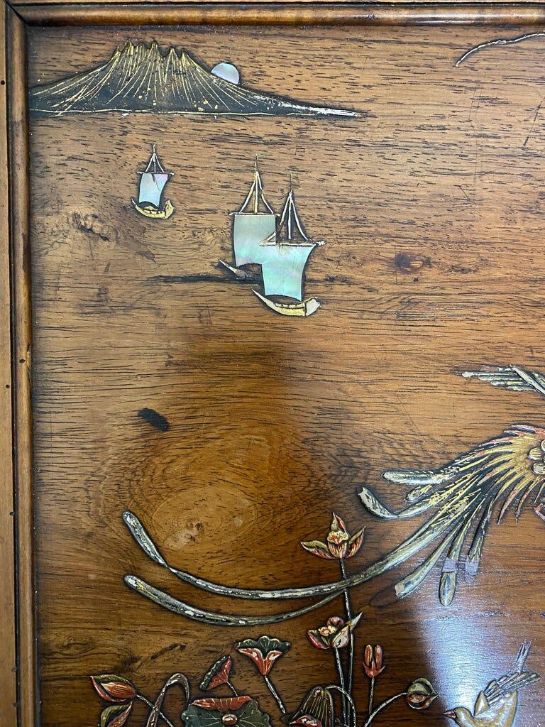 Bailly Théroux Lacquered side table of Japanese inspiration late nineteenth century