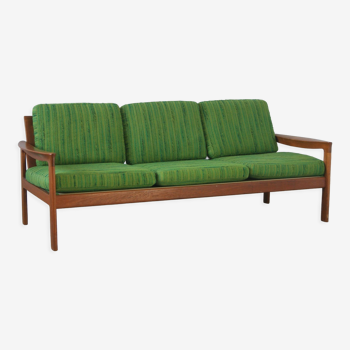 Teak & Wool 3-Seat Sofa by Arne Wahl Iversen for Komfort, Denmark