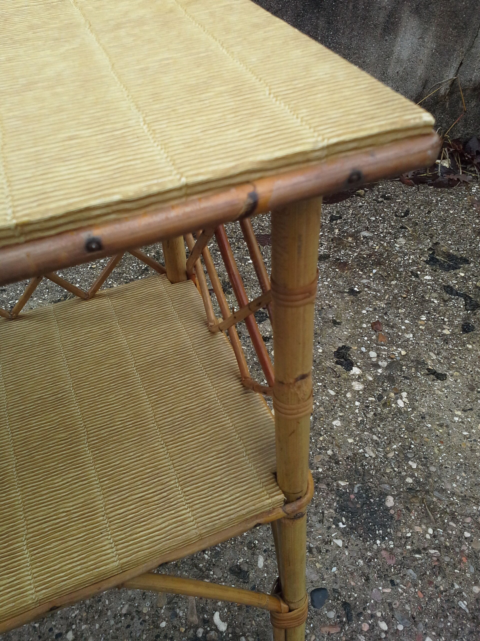 The 1960s rattan nightstand