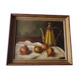 Still life Oil on canvas Ernest Betigny