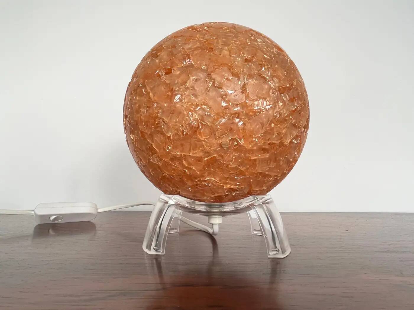 Paire de lampes de table en plastique design Space Age, années 1970.