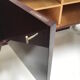 Belgian modernist long mahogany sideboard 1970s