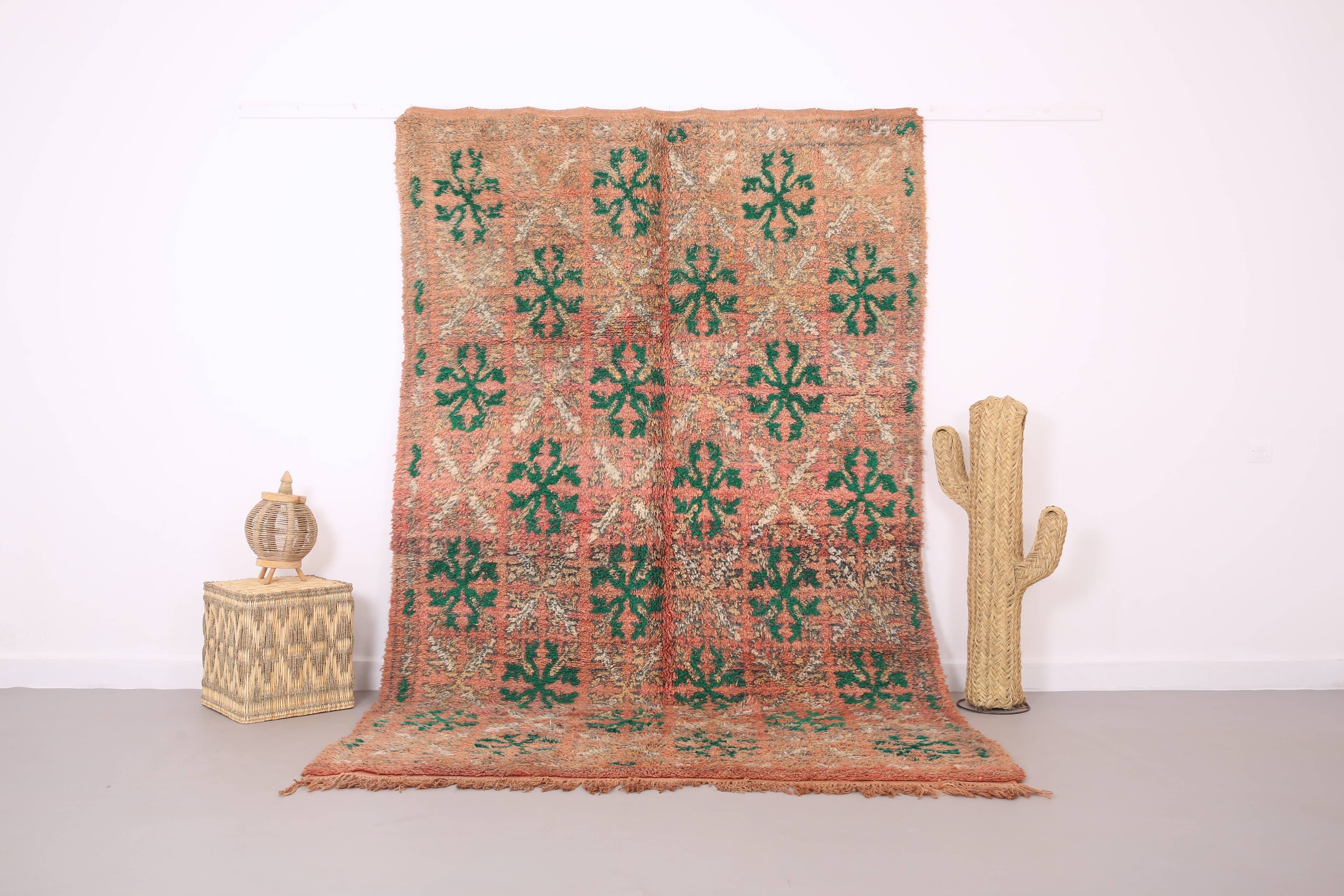 Vintage Moroccan Rug 185 x 290 cm - Old Boujaad Rug - Berber Rug Handmade