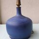 Blue ceramic lamp base Ludovic