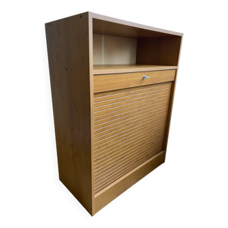 Low storage unit, 70s/80s three height-adjustable shelves