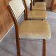 4 sled chairs, vintage