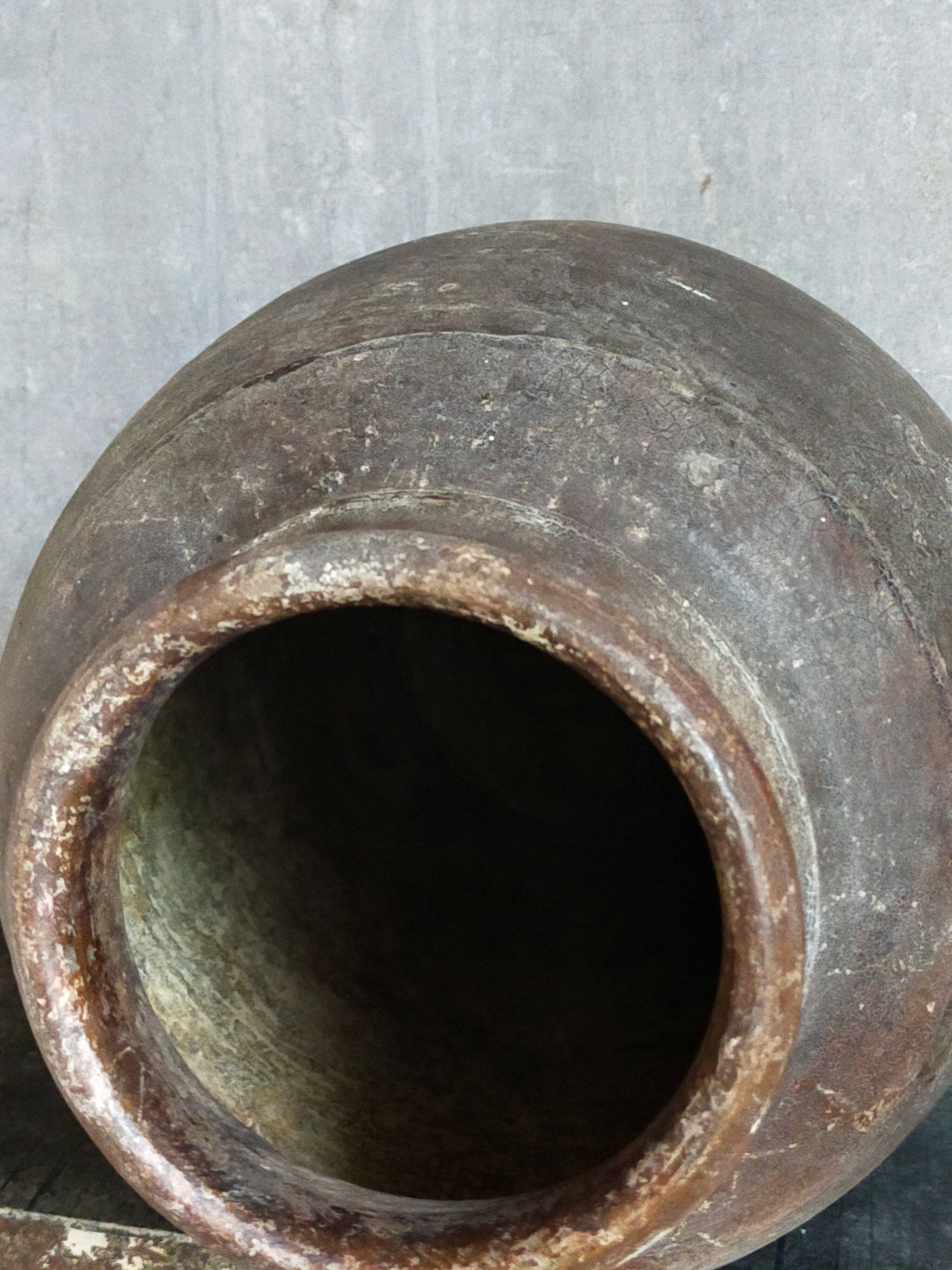 XXL traditional pottery old 19th century folk art 42 cm