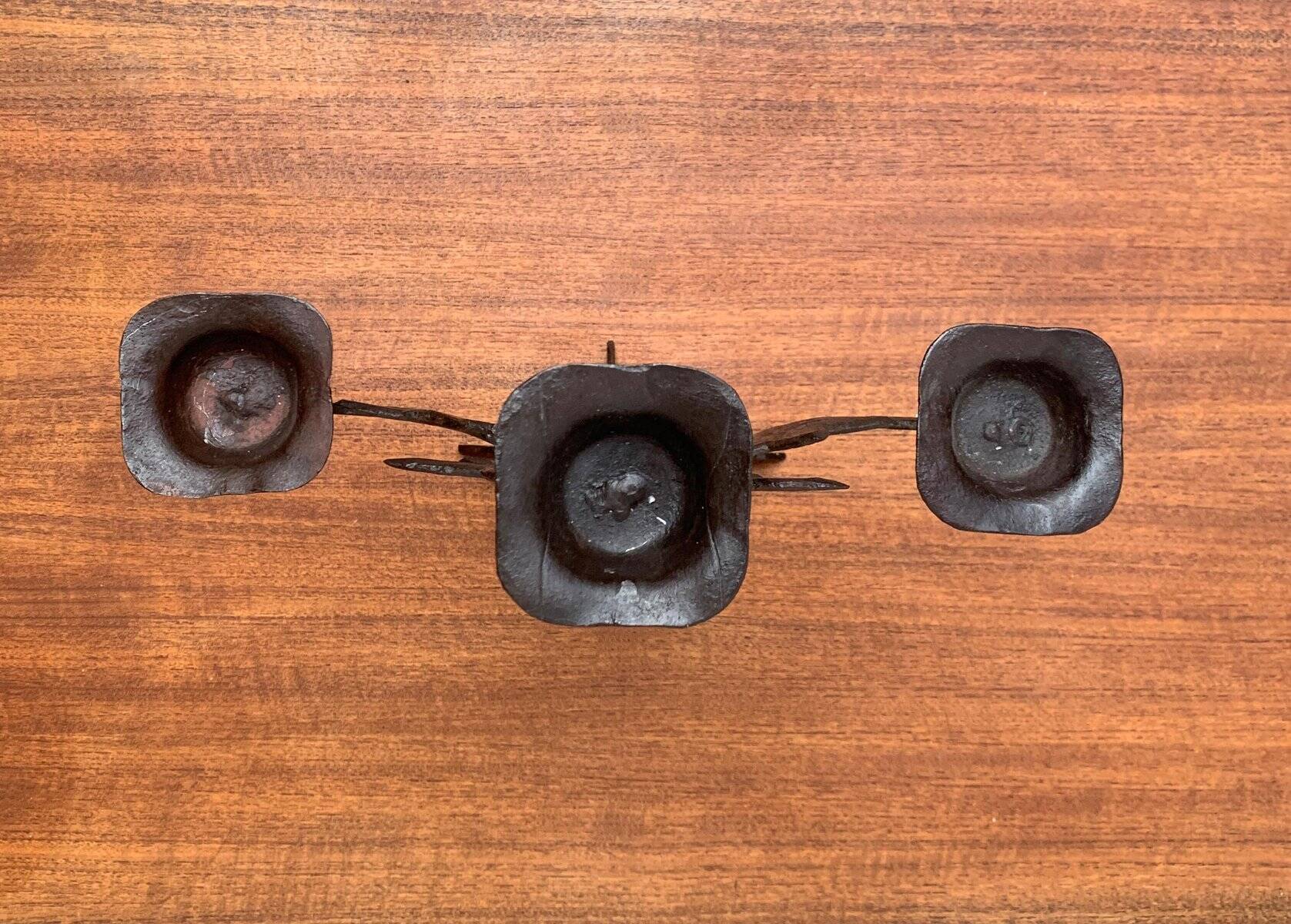 Brutalist Mid-Century Tree of Life Candle Holder by Bertil Vallien for Kosta Boda
