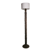 Lampadaire Makonde en bois sculpté vers 1950
