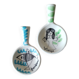 2 Pisces and Virgo Lili VOLTZ Vallauris pocket emptiers