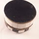 Box with black and white stripes bones and vintage horn 80