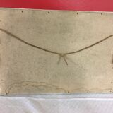 French art deco mirror vintage wood stucco 50x36cm