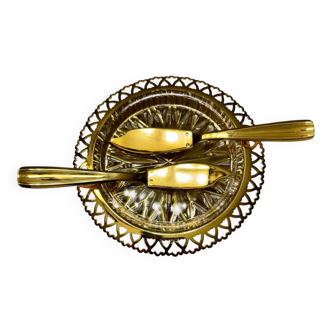 Caviar service in 24-carat gold frame, Fabiora – Paris