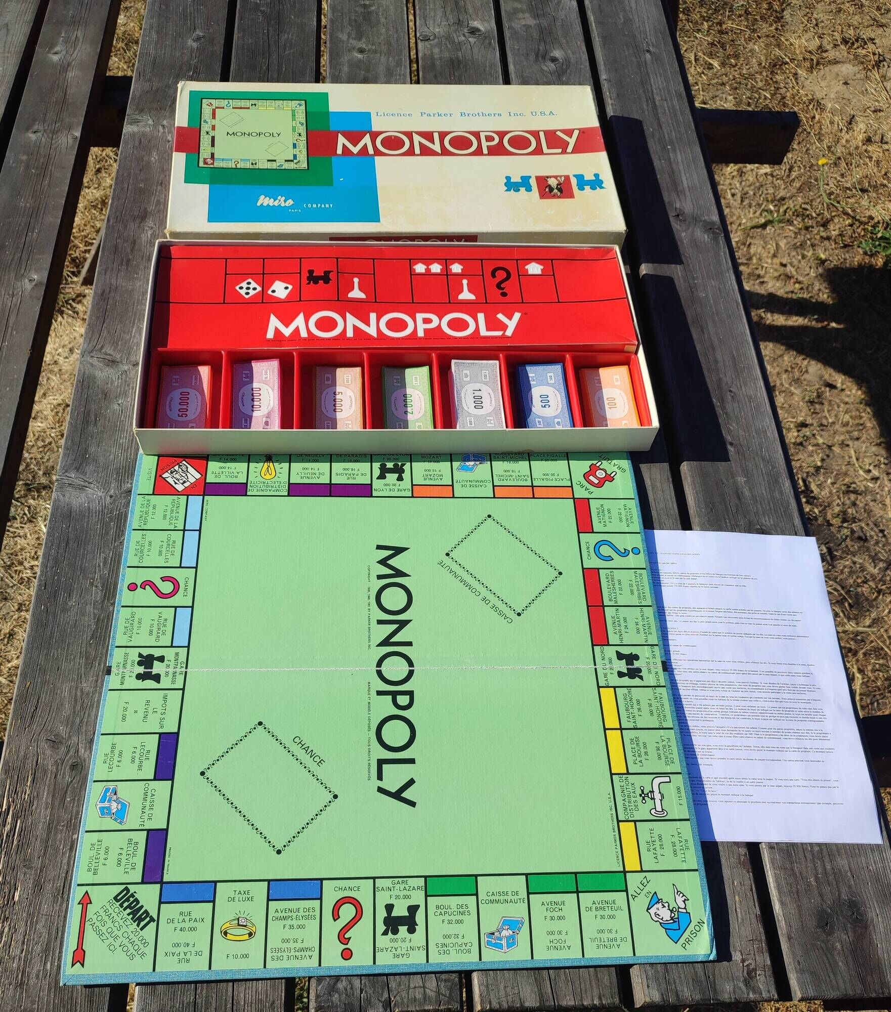 Vintage Monopoly board game Miro Company