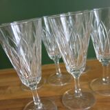 6 VMC champagne flutes in very good condition